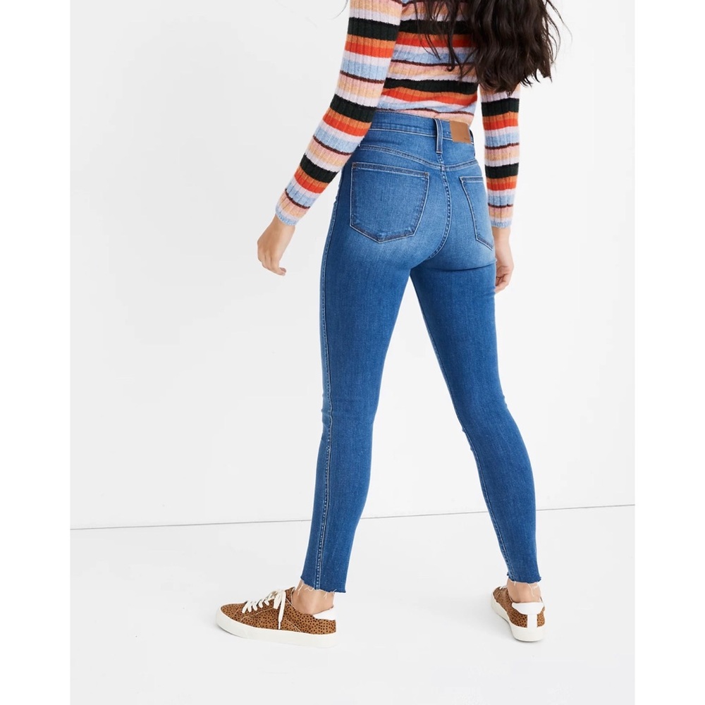 MADEWELL Roadtripper 10” Raw-Hem Denim Skinny Jeans